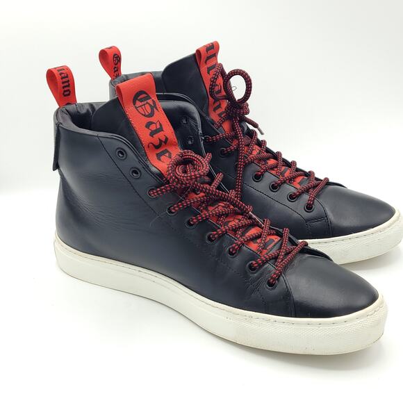 JOHN GALLIANO High Top Black Red Laces men\'s size 10.5 US 44 EU main image 5